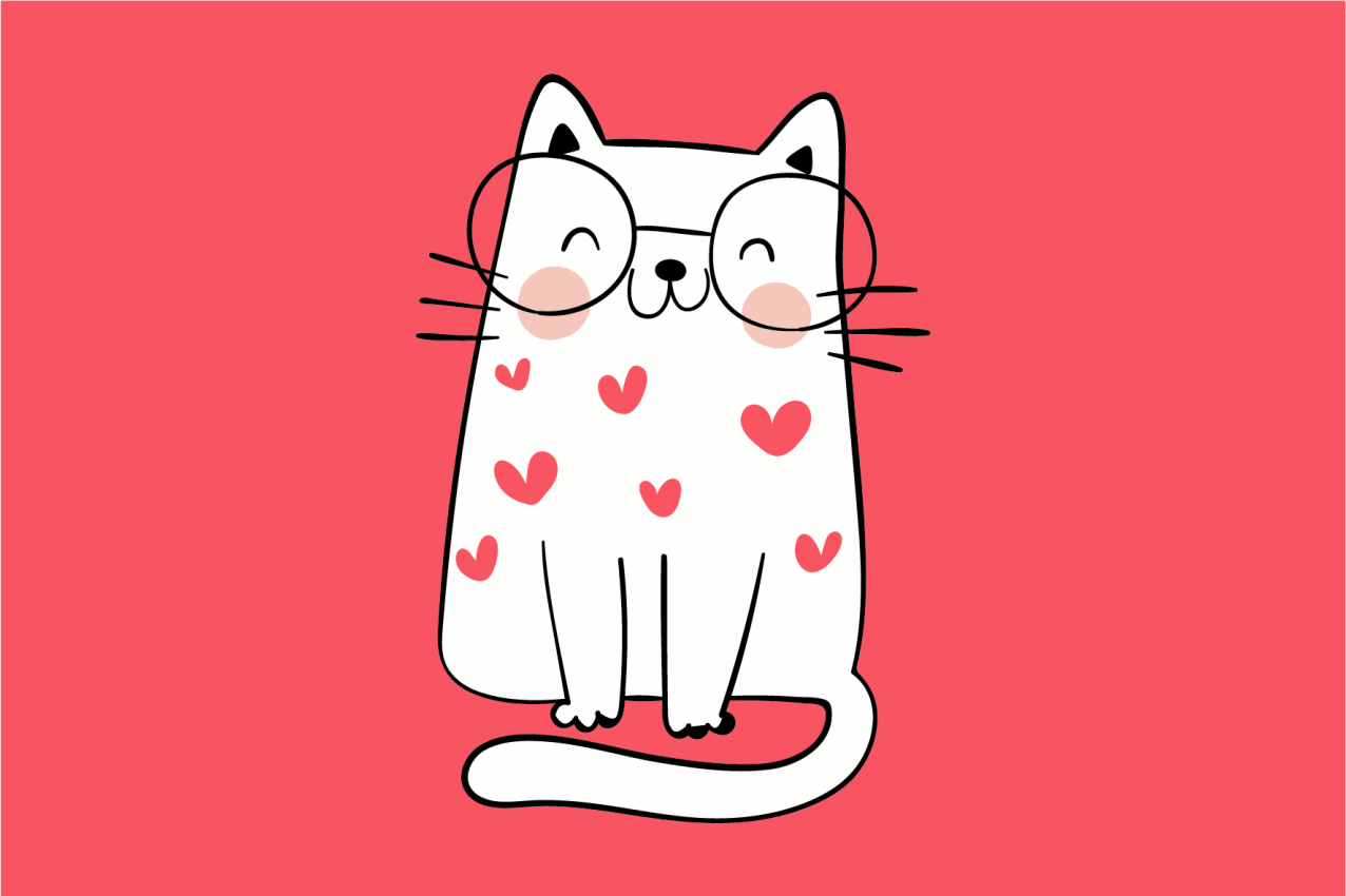 Children placemats with cute cat design - TenStickers