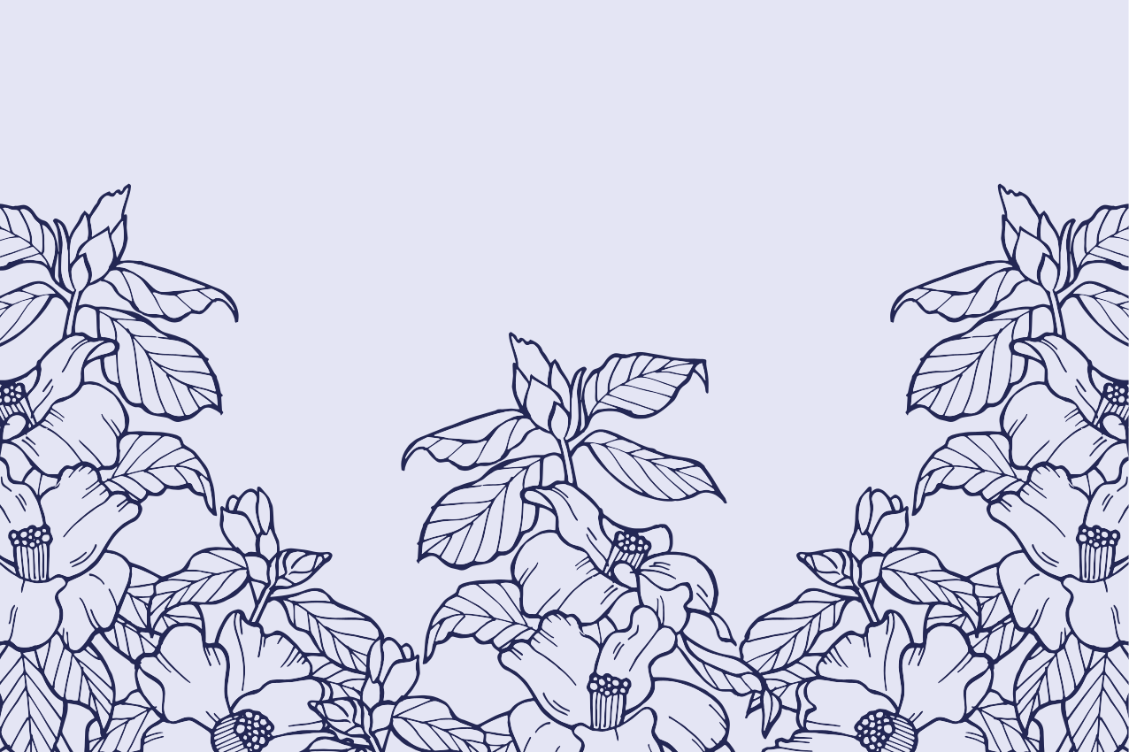 Original placemats floral border design - TenStickers