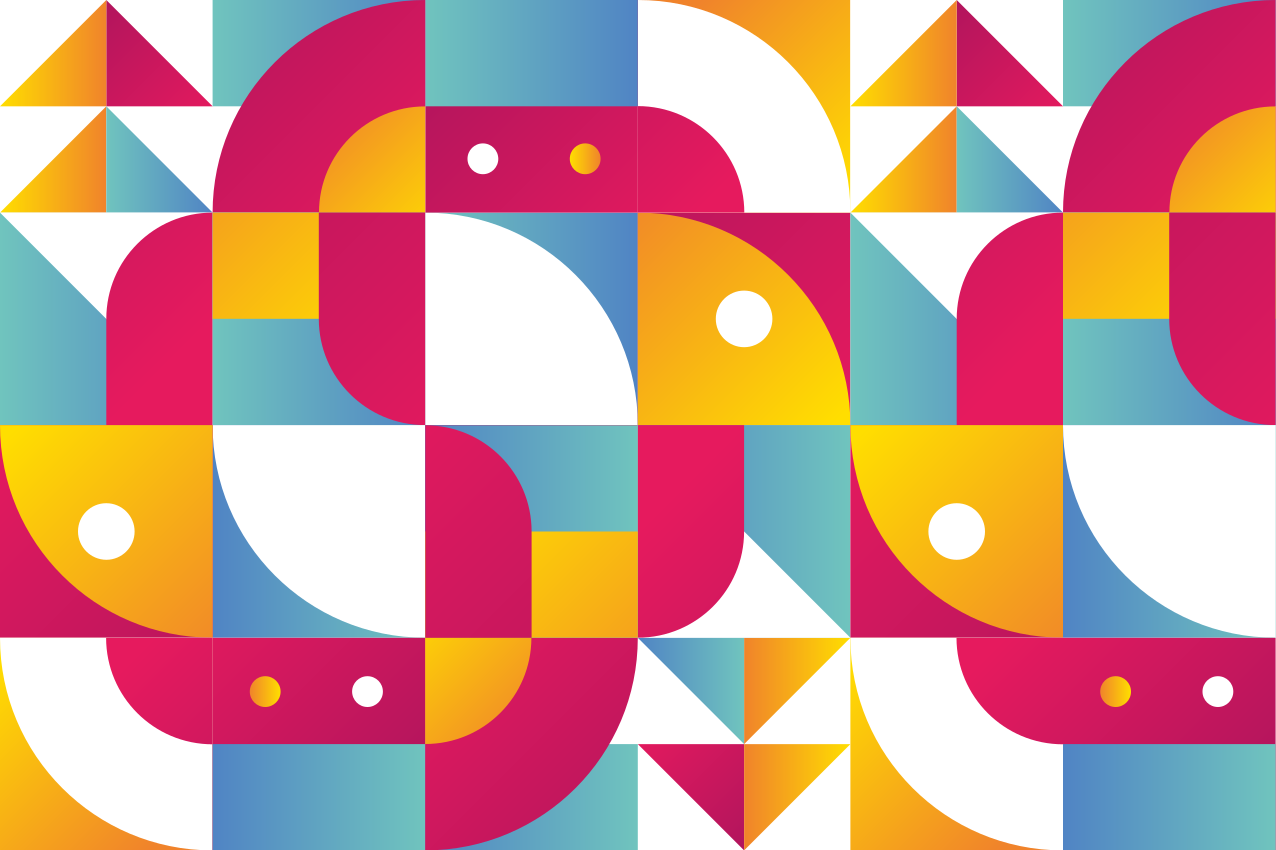 Modern placemats with bold geometric designs - TenStickers