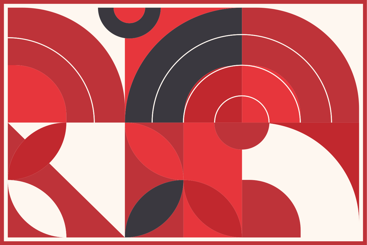 Modern placemats in vibrant geometric designs - TenStickers