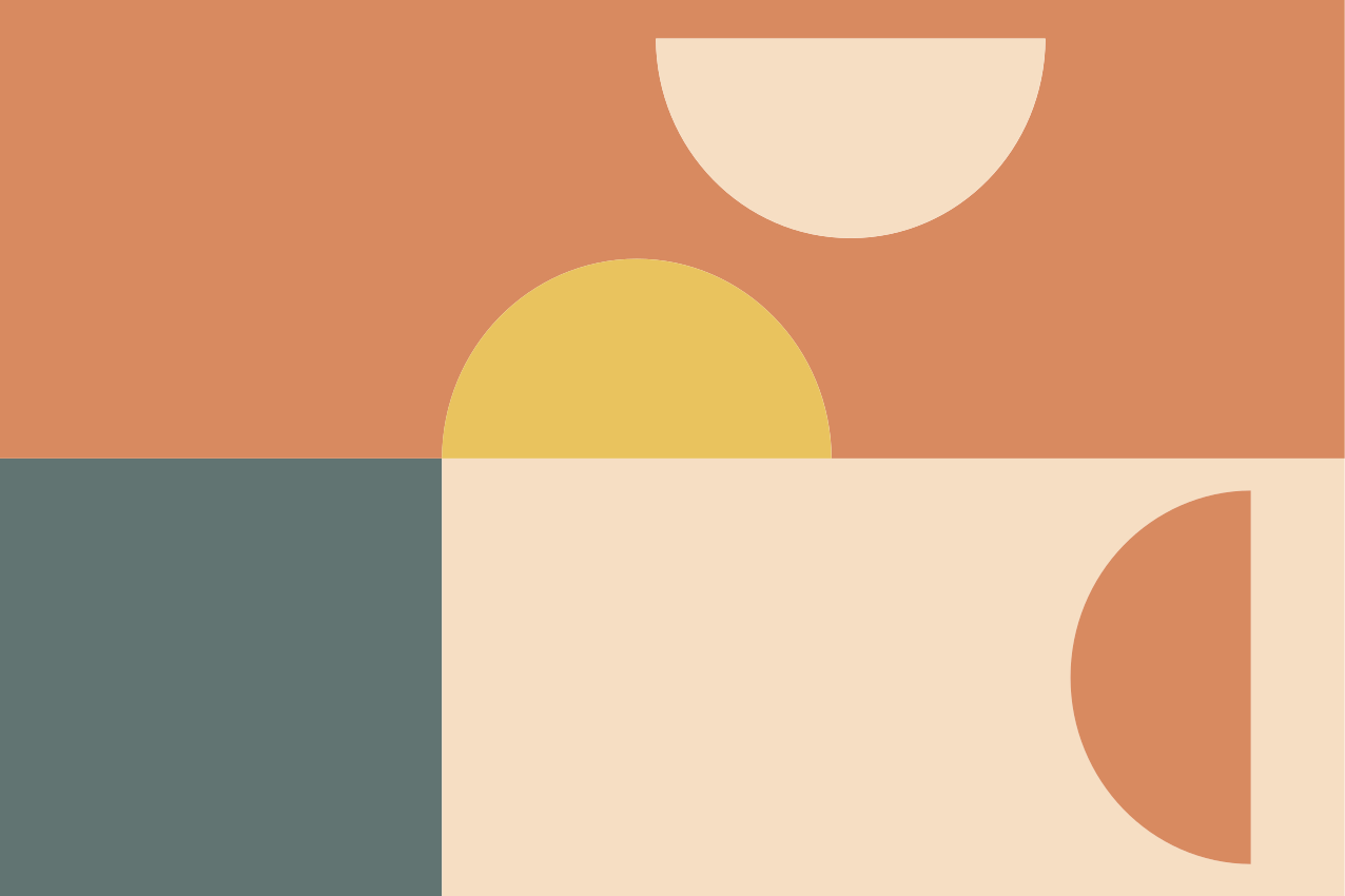 Modern placemats colorful geometric patterns - TenStickers