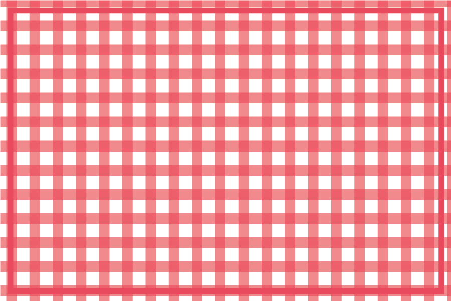 Textured placemats in red checkered pattern - TenStickers