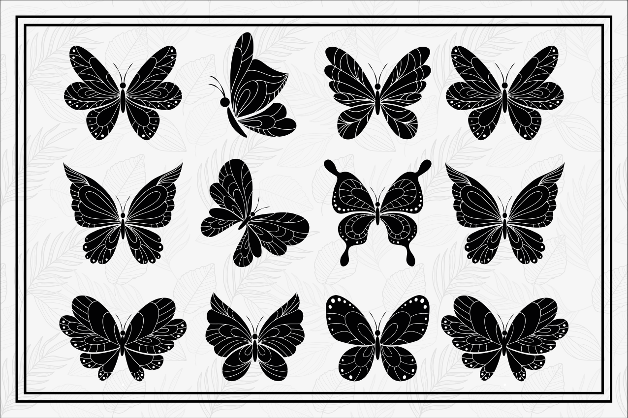 Original placemats butterfly pattern collection - TenStickers