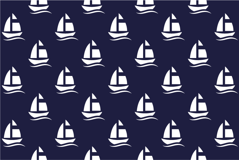 Original placemats sailboat design - TenStickers