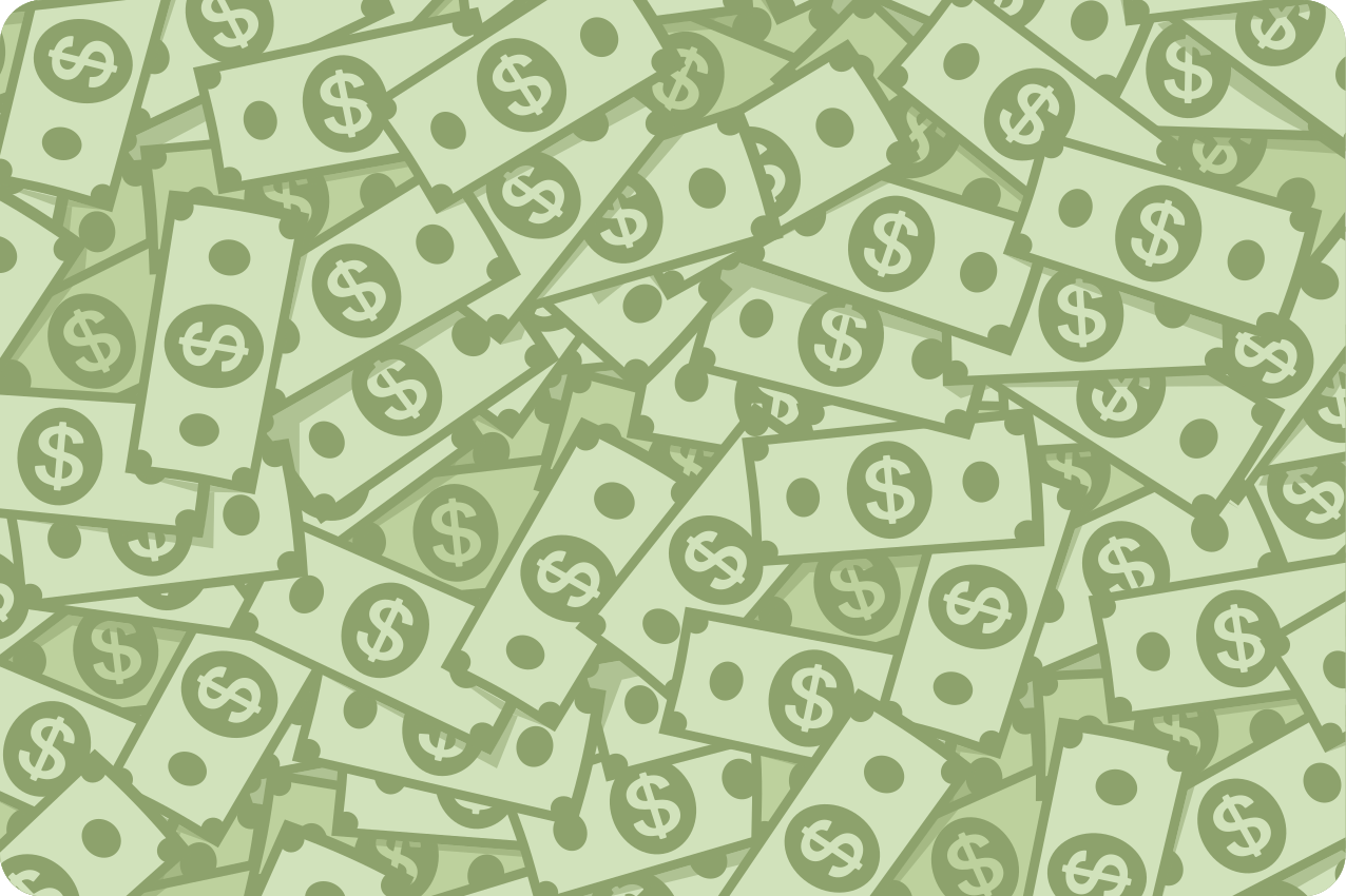 Original placemats cash pattern design - TenStickers