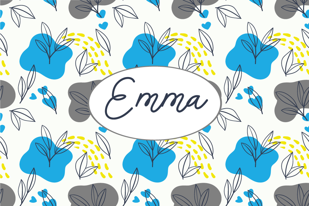 Personalised placemats custom blossom arrangement - TenStickers