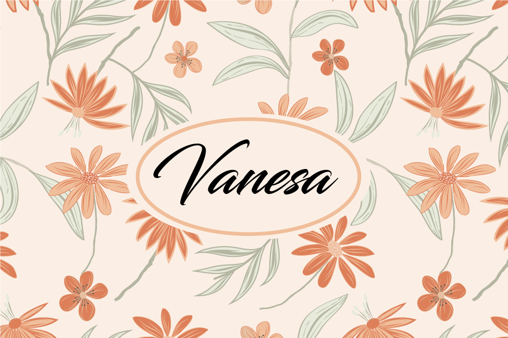 Personalised placemats custom floral design - TenStickers