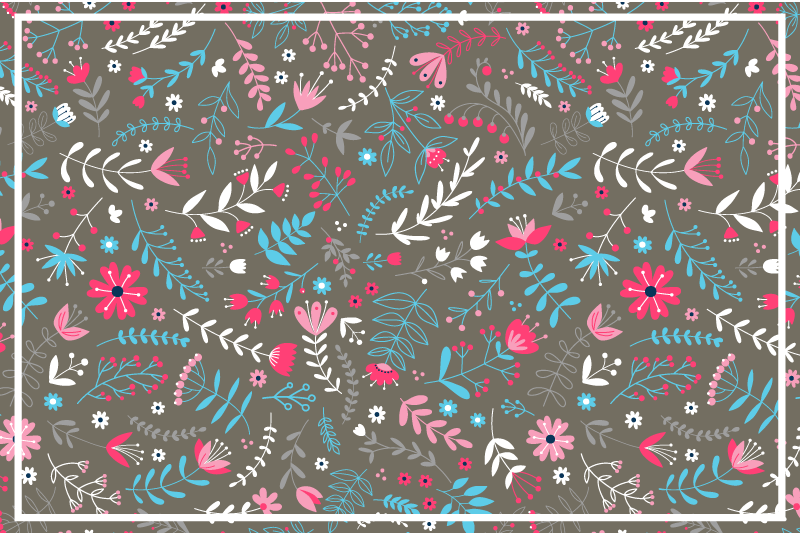 Textured placemats with botanical texture finish - TenStickers