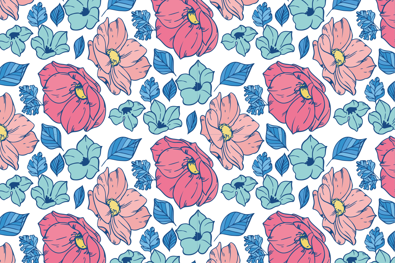 Original placemats with botanical art design - TenStickers