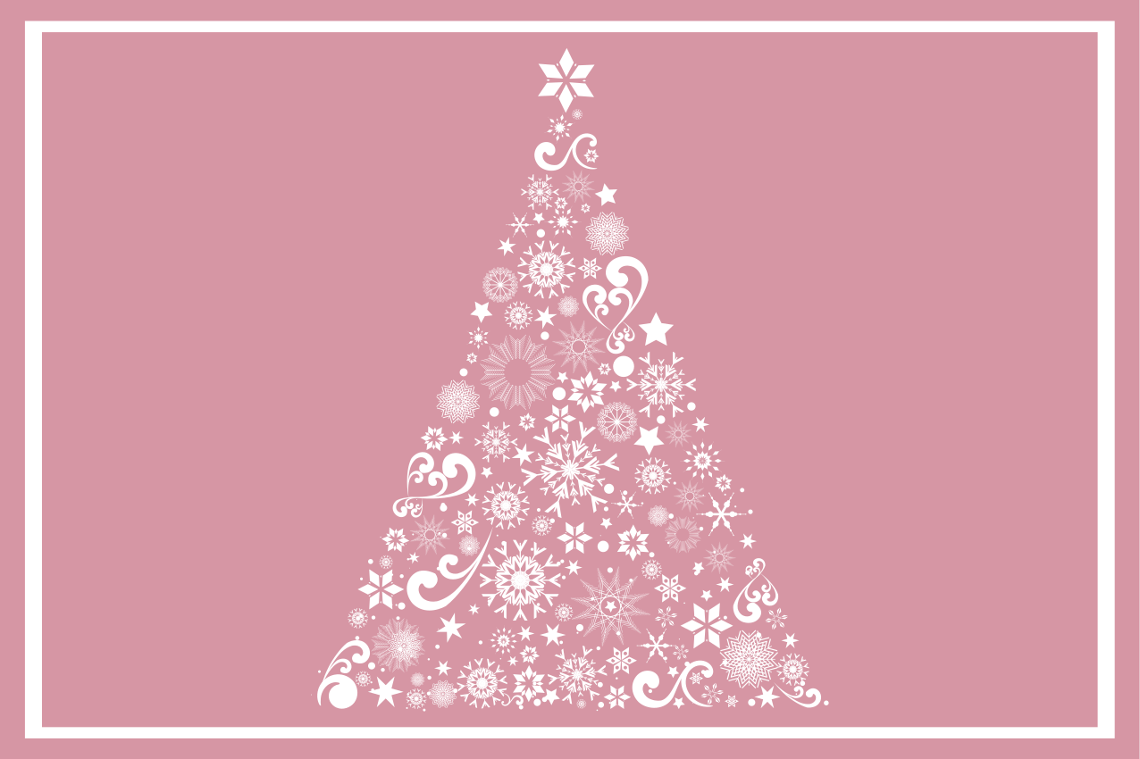 Christmas placemats with festive tree design - TenStickers