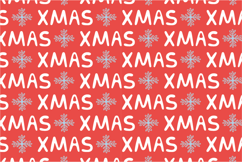 Christmas placemats in festive red xmas design - TenStickers