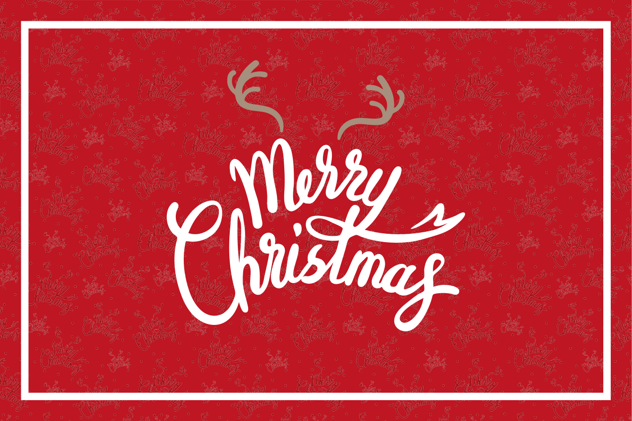 Christmas placemats joyful christmas greeting - TenStickers