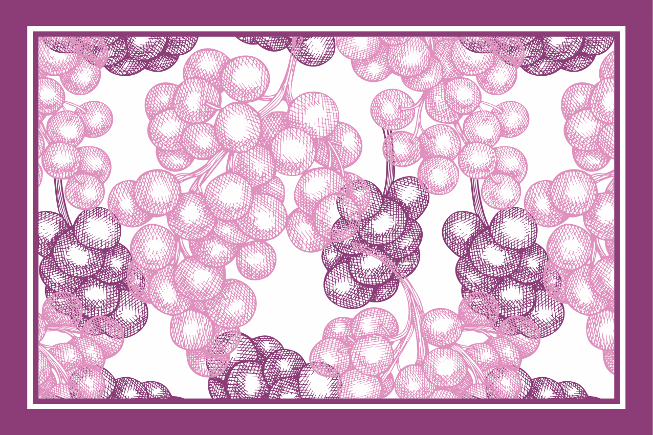 Textured placemats with floral pattern texture - TenStickers