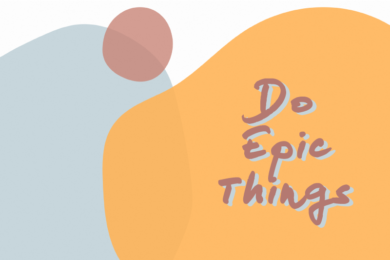 Epic things quote placemats - TenStickers