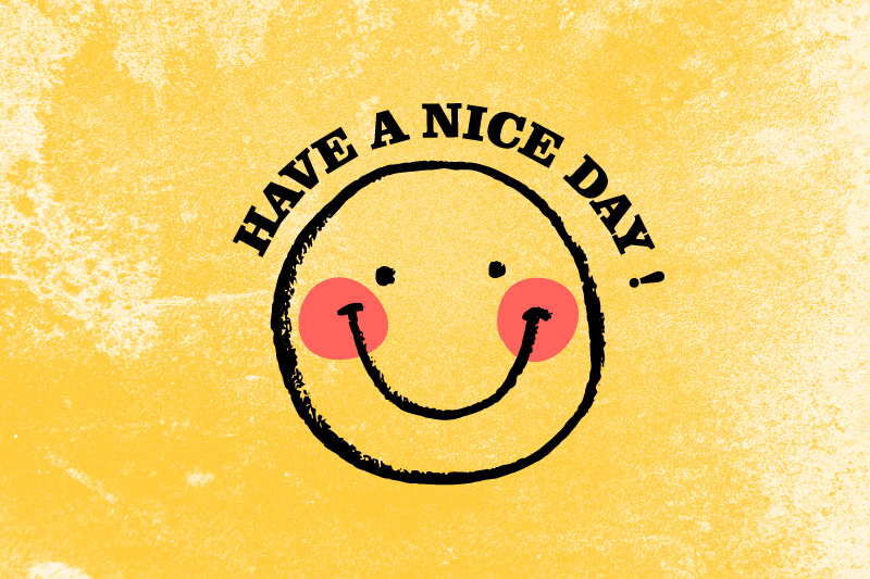 Smiling face quote quote placemats - TenStickers