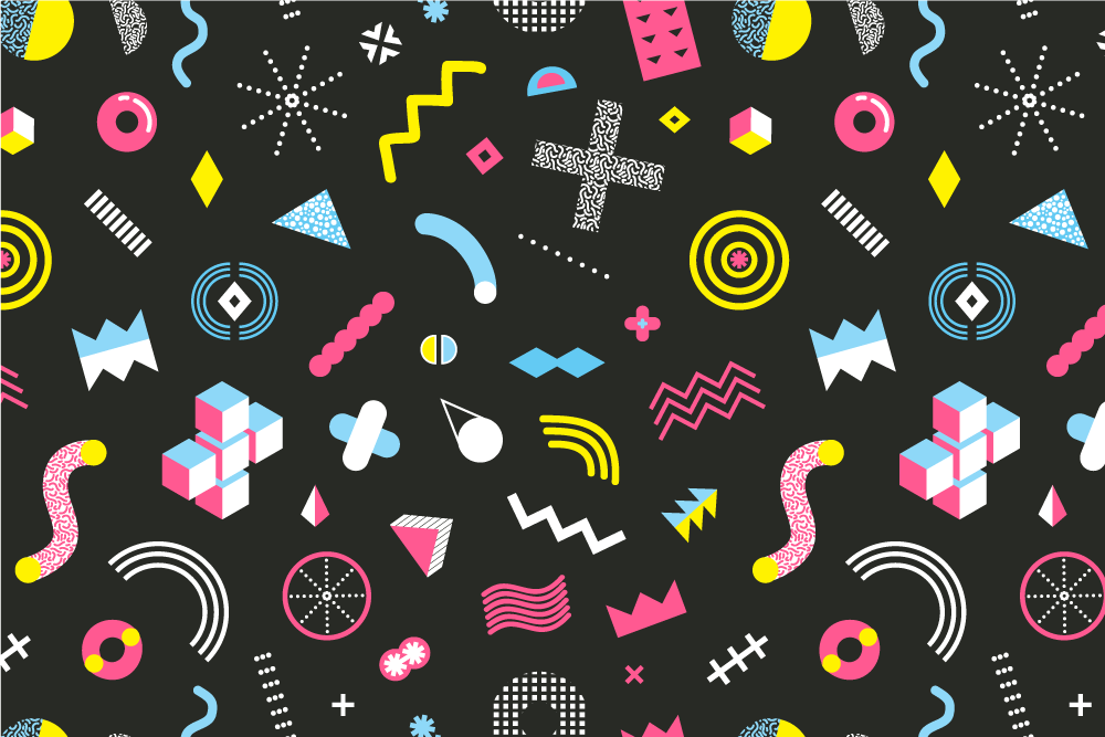 Original placemats with bright geometric designs - TenStickers