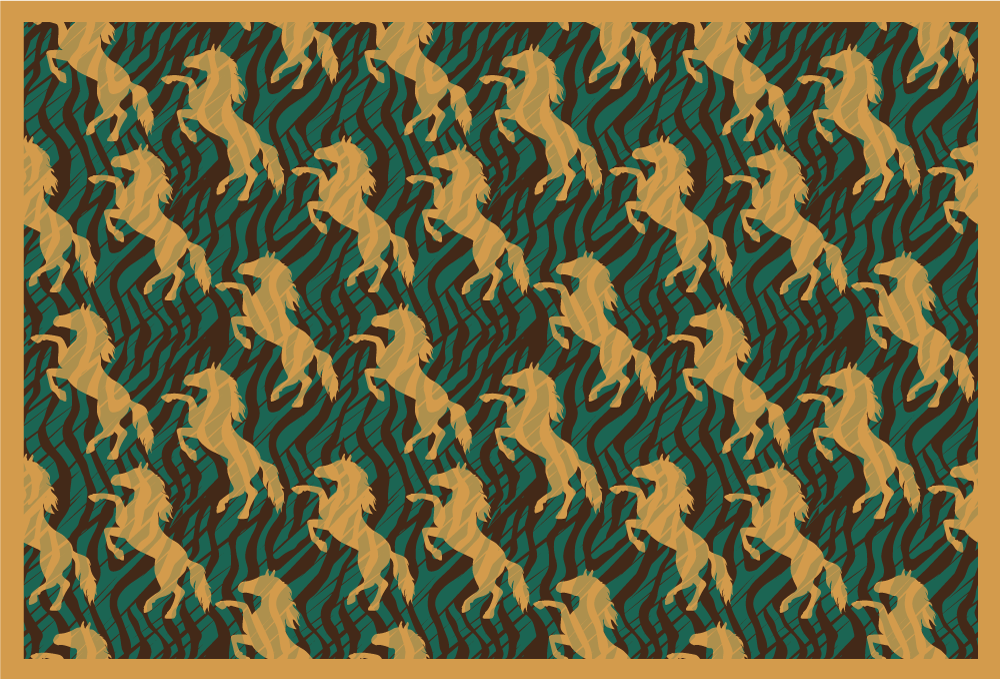 Original placemats bold unicorn design - TenStickers