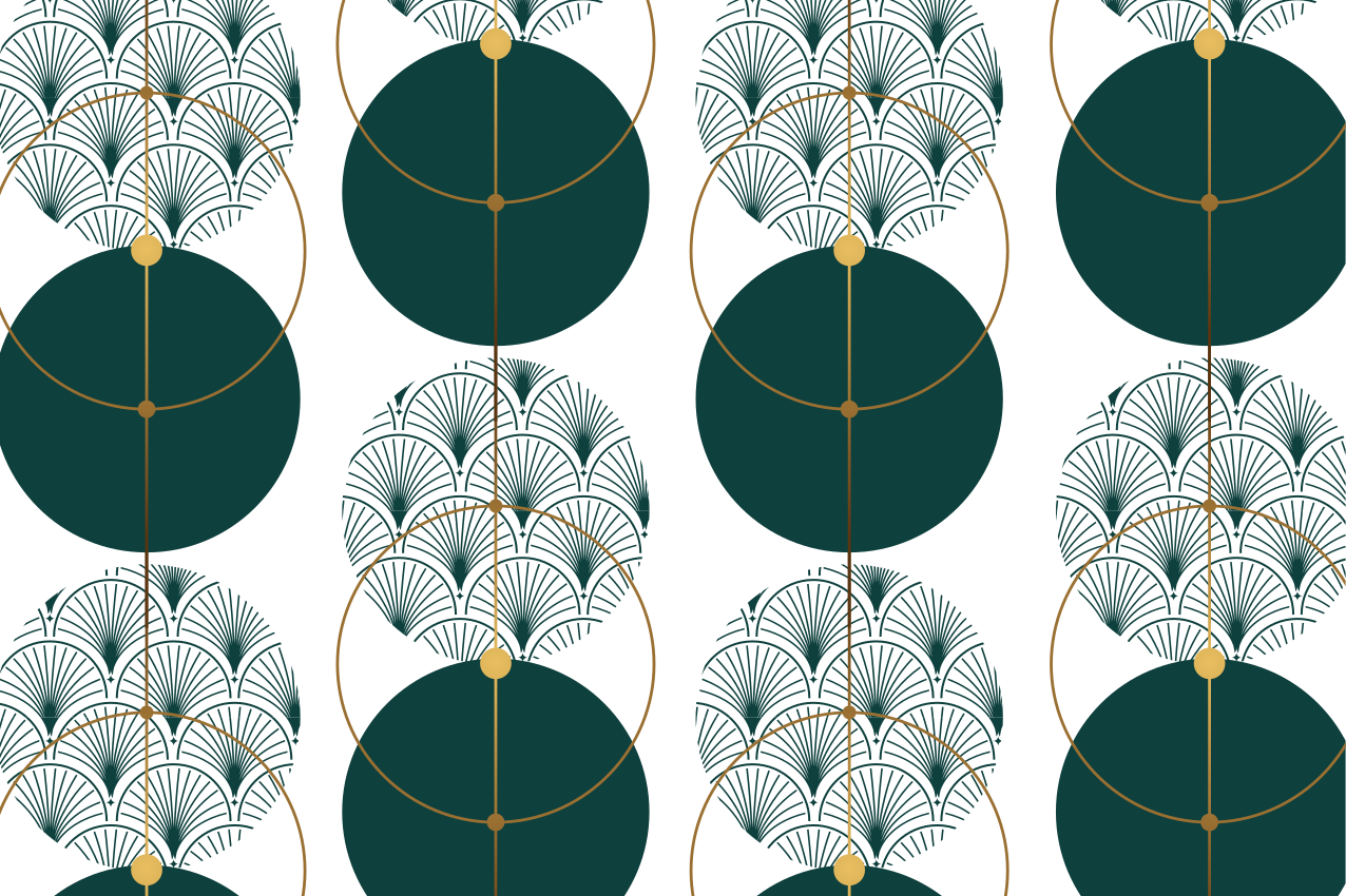 Elegant placemats with a stylish geometric design - TenStickers