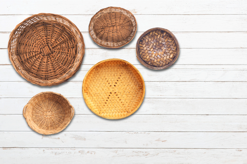 Original placemats woven basket collection - TenStickers
