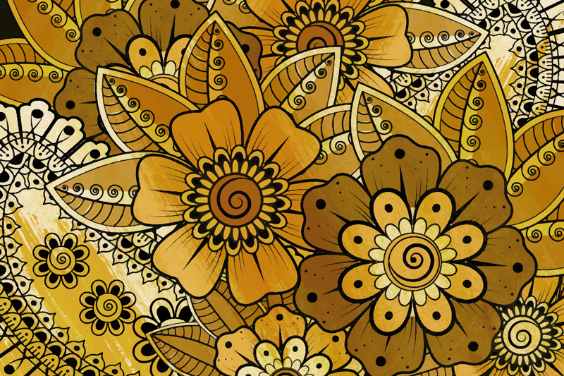 Paisley Indian Style paisley placemats - TenStickers