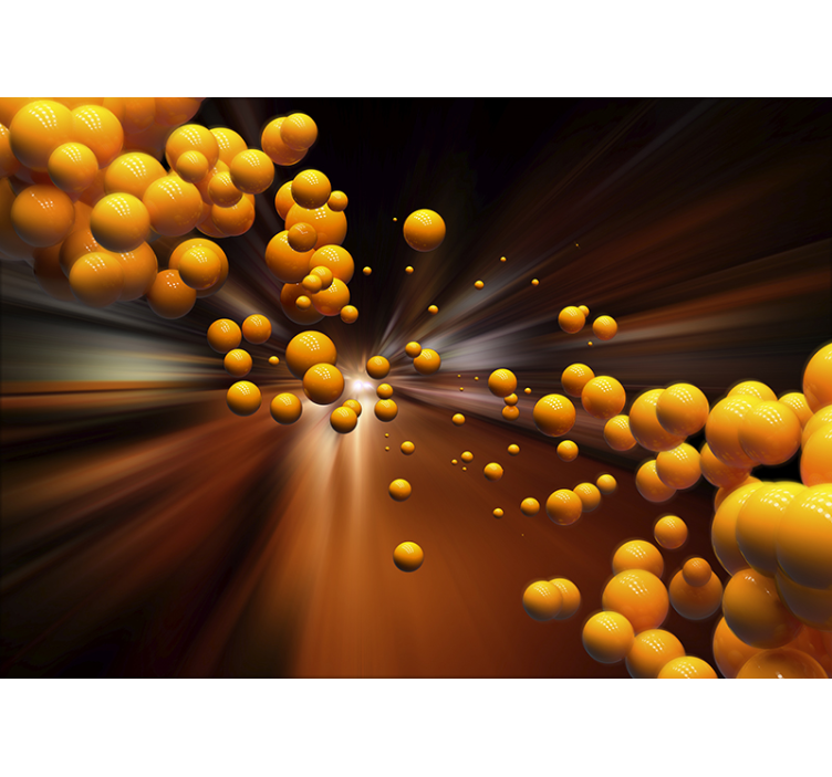 Vibrant Spherical Explosion wall mural 3d - TenStickers