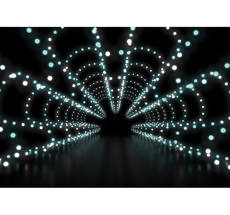 Abstract circles dynamic explosion 3d wallpaper - TenStickers