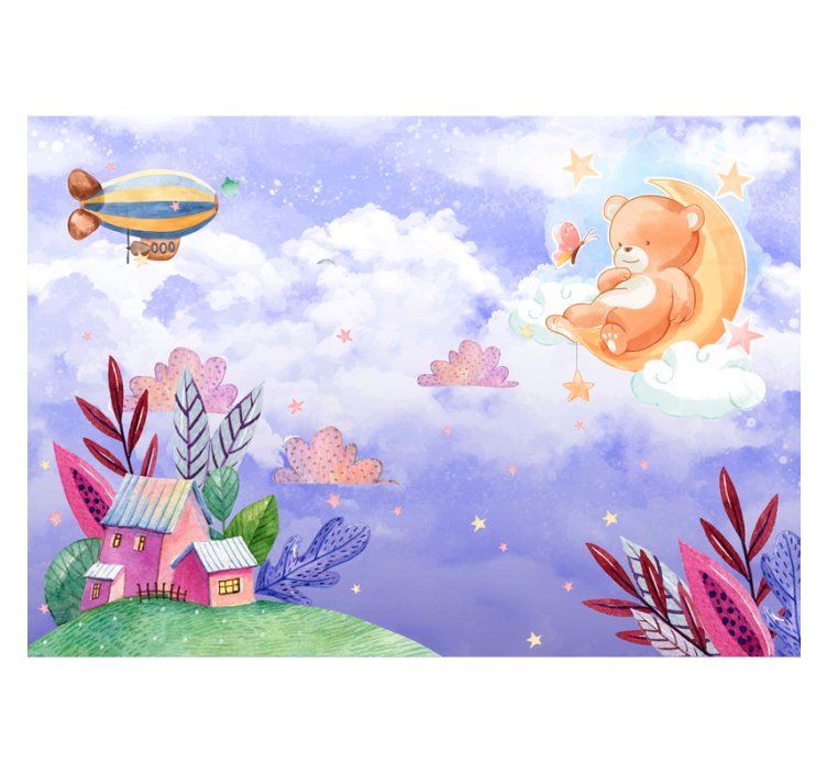Magical land and air fantasy wall mural - TenStickers