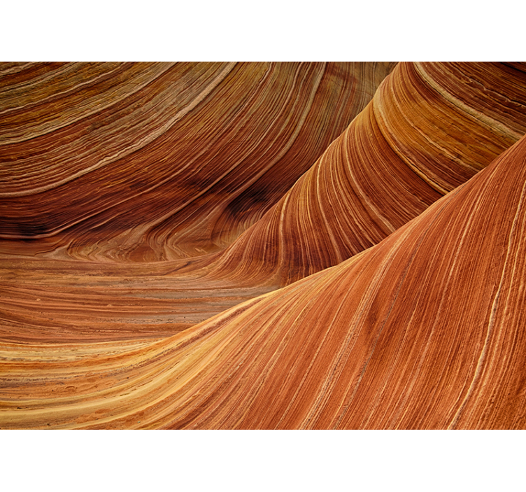 Landscape wall mural earth's flowing waves - TenStickers