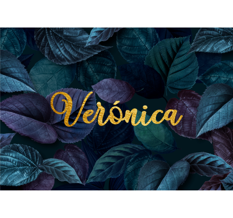 Elegant Leaf Pattern flower wall mural - TenStickers