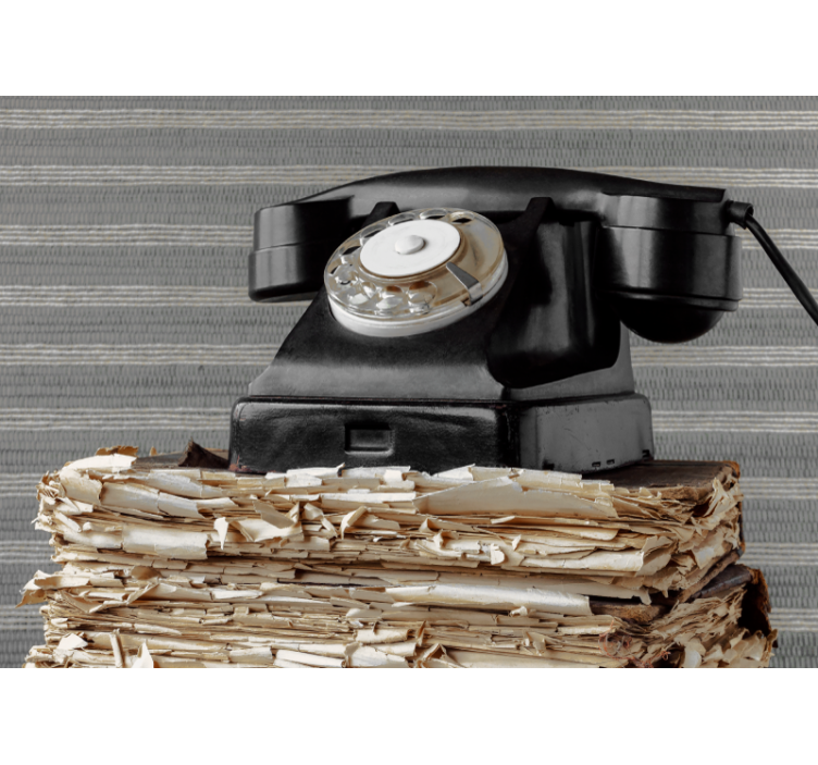 Wall mural vehicle vintage telephone classic - TenStickers