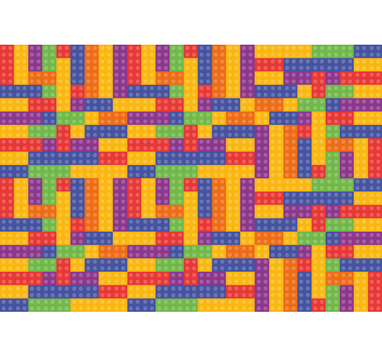 Colorful Block Pattern texture wall mural - TenStickers