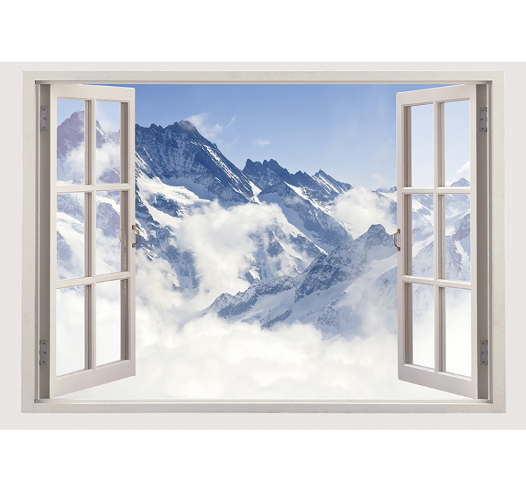 Wall mural mountain breathtaking mountain view - TenStickers