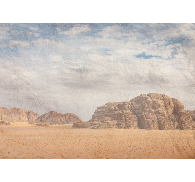 Desert wall mural desert rock formation - TenStickers