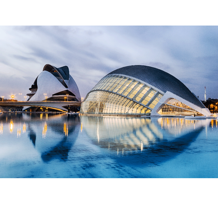 City of Arts landscape wall mural - TenStickers