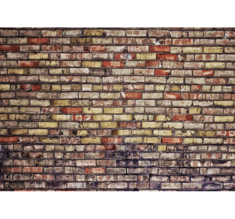 Vintage brick texture brick mural wallpaper - TenStickers
