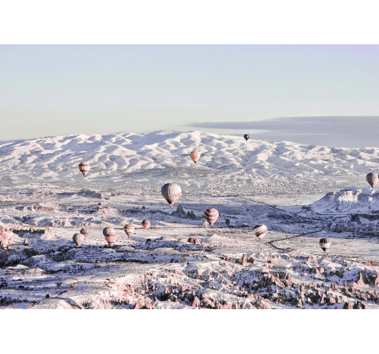 Hot Air Balloons Scenery landscape wall mural - TenStickers