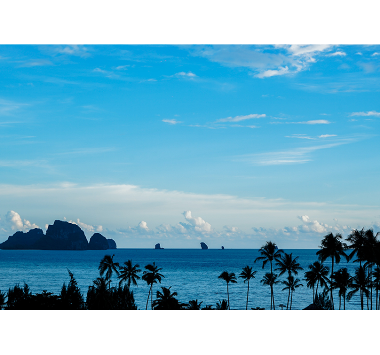 Landscape wall mural ocean view landscape - TenStickers