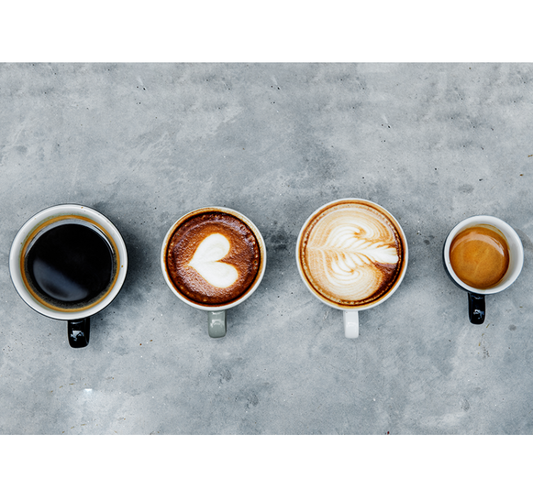 Music wall mural coffee art collection - TenStickers