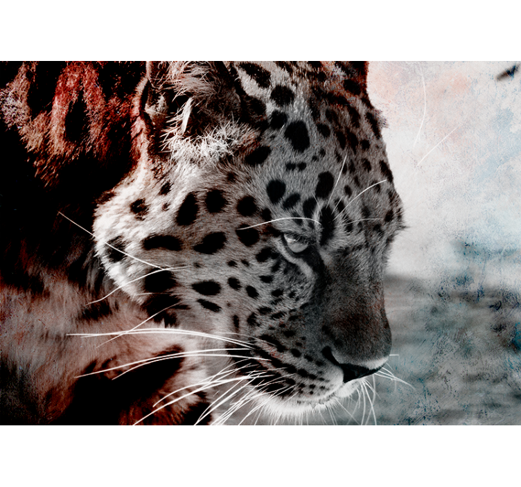Leopard Portrait Close-Up animals wall mural - TenStickers