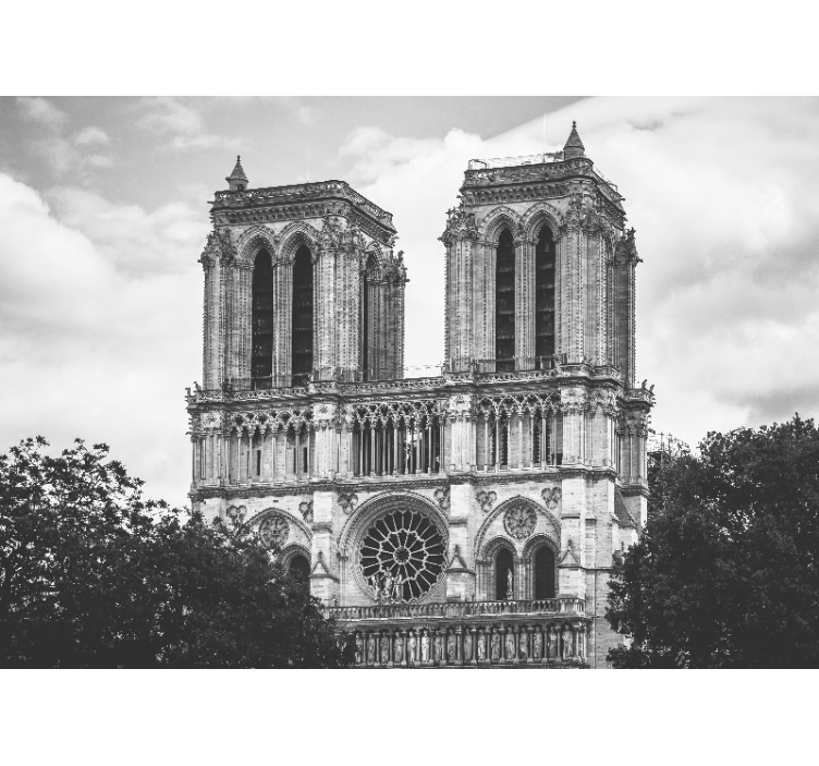 The cathedral Notre-Dame de Paris Wall Mural - TenStickers