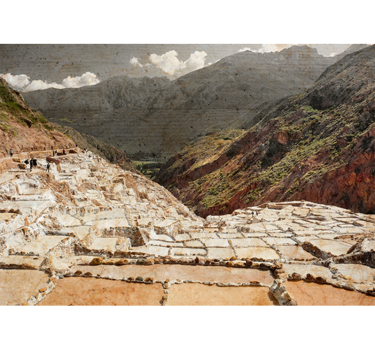 Majestic mountainscape landscape wall mural - TenStickers