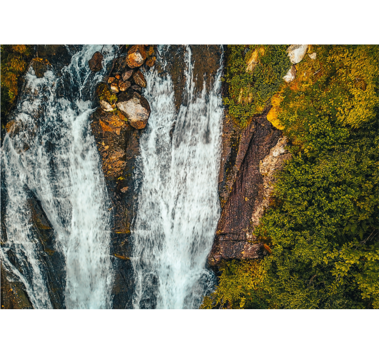 Wall mural waterfall grand cascade scene - TenStickers