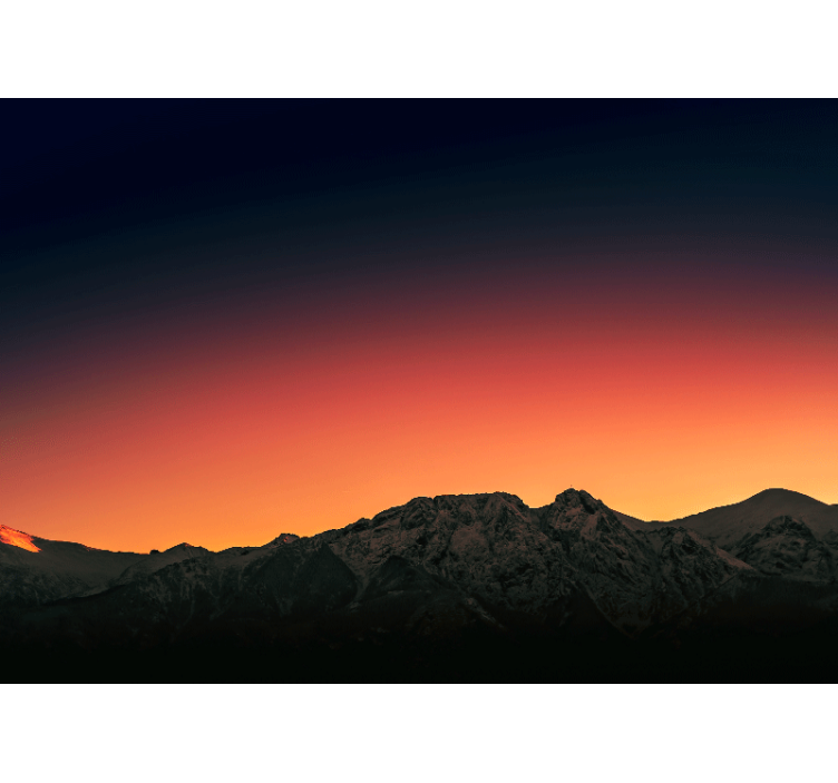 Wall mural mountain majestic mountain dusk - TenStickers