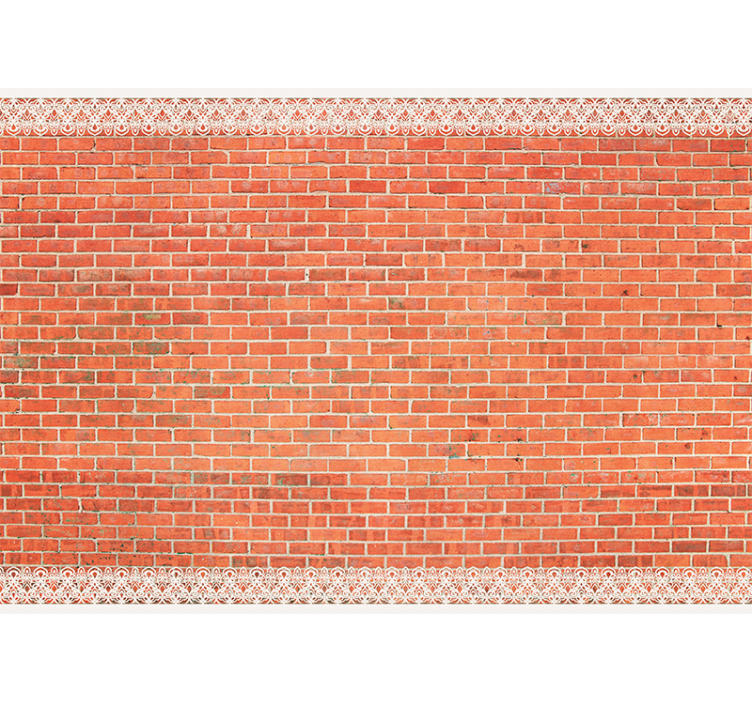 Rustic background brick mural wallpaper - TenStickers