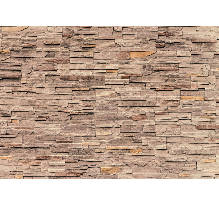 Mural stone wall with natural stone design - TenStickers