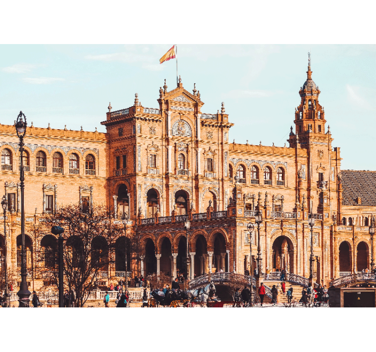 Wall mural madrid historic spanish architecture - TenStickers