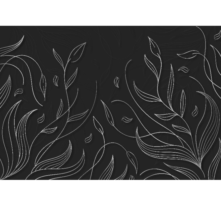 Wall mural nature elegant leaf designs - TenStickers