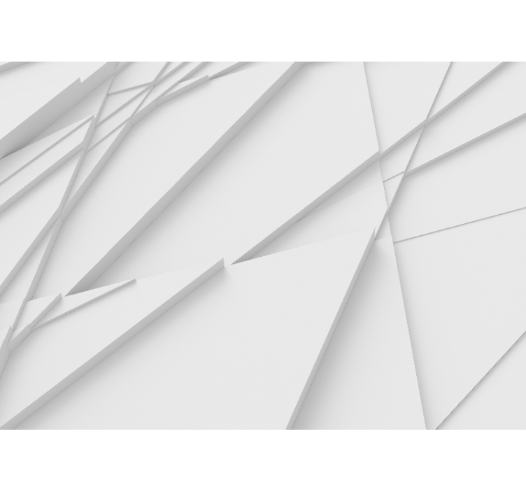 Abstract wall mural geometric layered designs - TenStickers