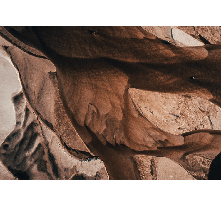 Abstract wall mural textured sand patterns - TenStickers