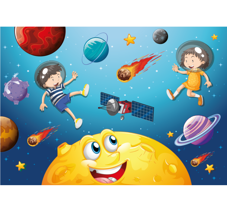 Wall mural fantasy space adventure journey - TenStickers